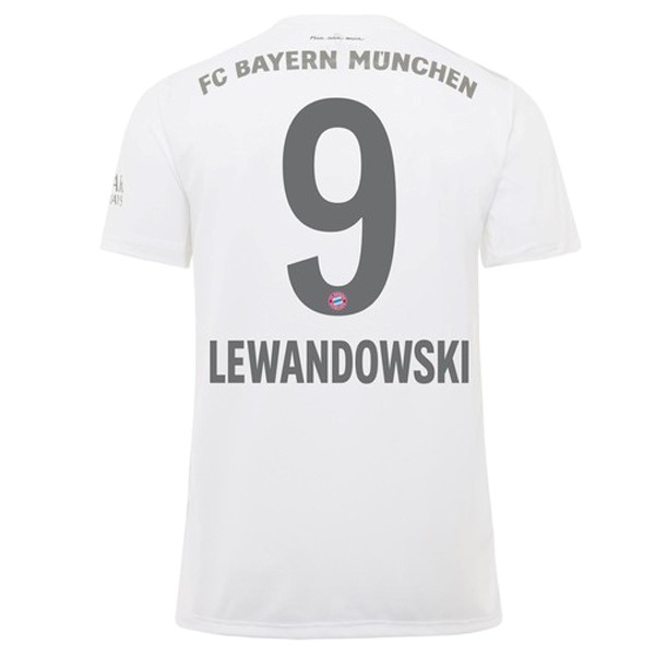 Maillot Football Bayern Munich NO.9 Lewandowski Exterieur 2019-20 Blanc